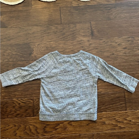 Girls J Crew Crewcuts Gray Rhinestone 3/4 Length Sleeve Top 10 - Picture 4 of 5